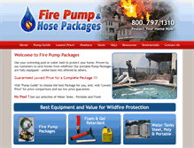 Tablet Screenshot of firepumpandhose.com